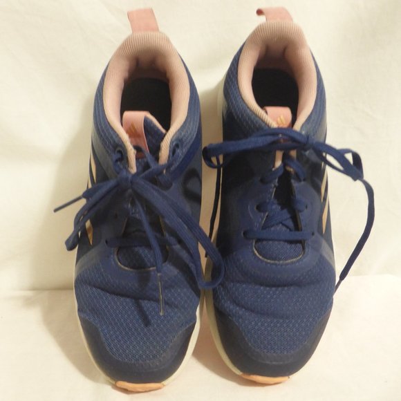 ADIDAS, non marking running shoes, Ready Steady Girl! print on back pull tab EUC - Picture 3 of 14